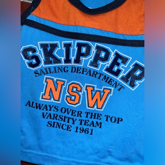 Blue and orange graphic tank | size 2 - Picture 3 of 5